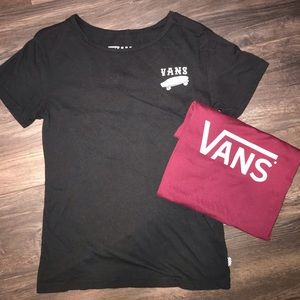 Two womens size small shirts. VANS.